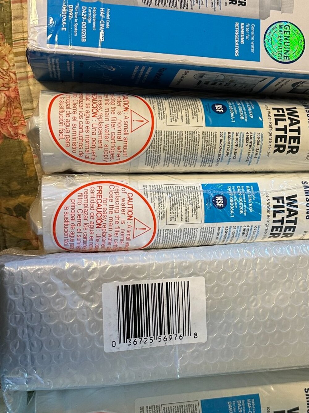 LOT of 5 Samsung HAF-CIN/EXP Refrigerator Water Filter for DA29-00020B